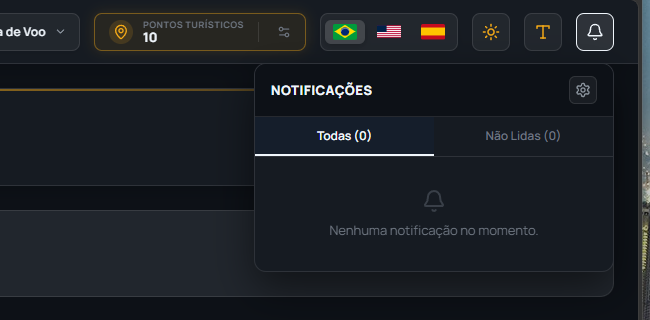 Notifications panel open, with the All and Unread tabs